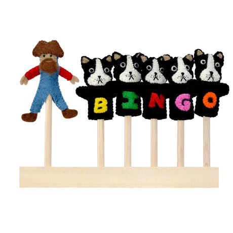 Felted Bingo Finger Puppets (6 in a Set) - BNB Crafts Inc