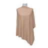 Solid Natural Cashmere Side neck poncho - BNB Crafts Inc